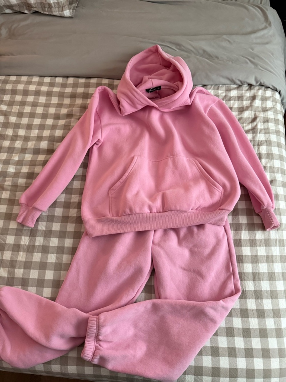 Pink Cozy Hoodie & Jogger Set